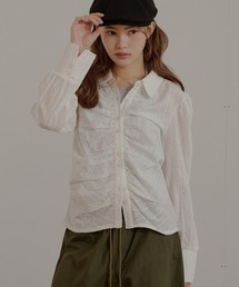 front gather blouse / フロントギャザーブラウス