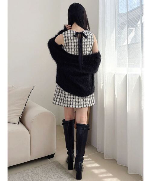 dazzlin(ダズリン)の「フィットロングブーツ(ブーツ・レディース・ブラック/ベージュ・MEDIUM/LARGE)」の16枚目の写真