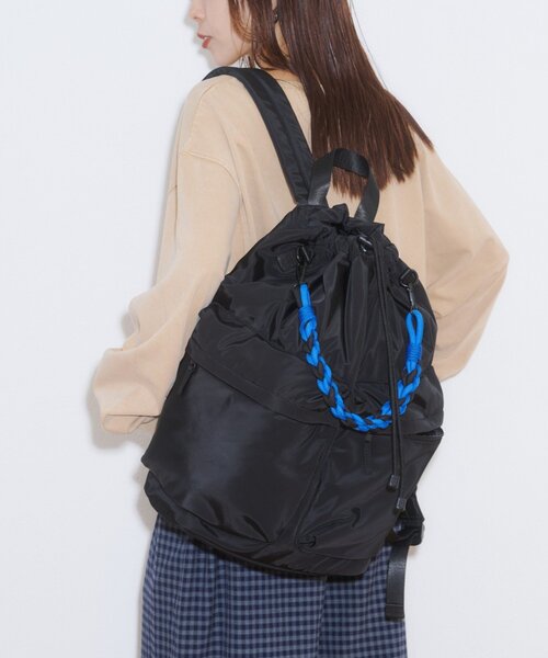 CIAOPANIC TYPY(チャオパニックティピー)の「【SML別注】BRAID PURSE PACK(バックパック/リュック・メンズ・グレー/ブラック・ONE SIZE)」の5枚目の写真