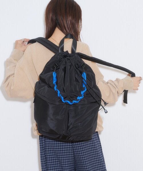 CIAOPANIC TYPY(チャオパニックティピー)の「【SML別注】BRAID PURSE PACK(バックパック/リュック・メンズ・グレー/ブラック・ONE SIZE)」の7枚目の写真