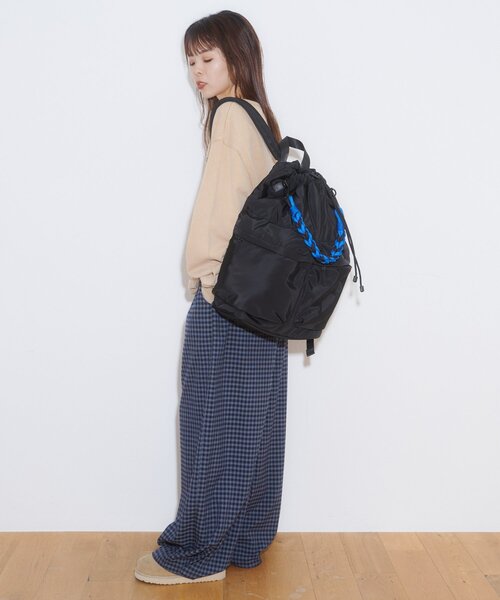 CIAOPANIC TYPY(チャオパニックティピー)の「【SML別注】BRAID PURSE PACK(バックパック/リュック・メンズ・グレー/ブラック・ONE SIZE)」の10枚目の写真