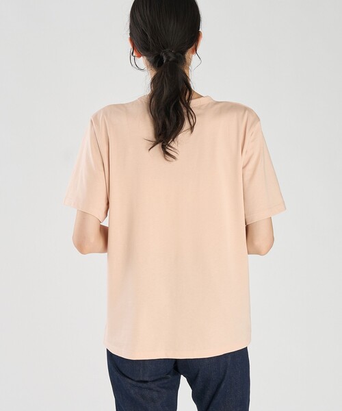 agnes b.(アニエスベー)の「"b" ロゴ 刺繍 コットン 半袖 Tシャツ "b. style"(Tシャツ/カットソー・レディース・ピンク系その他・1/2/3)」の5枚目の写真