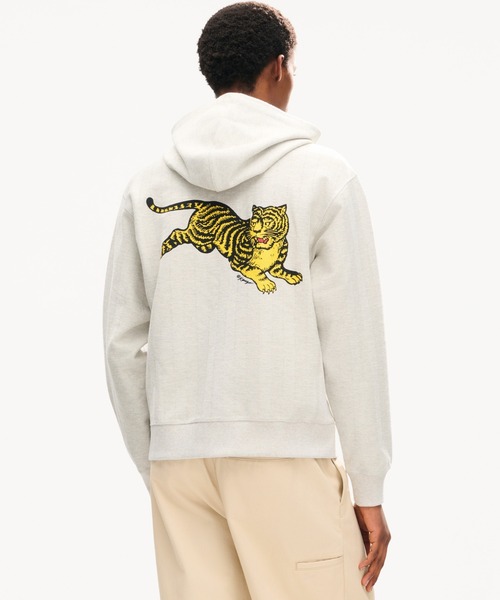 KENZO(ケンゾー)の「93KENZO JUMPING TIGER BACK PLACED CLASSIC ZIP UP HOODIE(パーカー・メンズ・グレー系その他・MEDIUM/X-LARGE)」の1枚目の写真