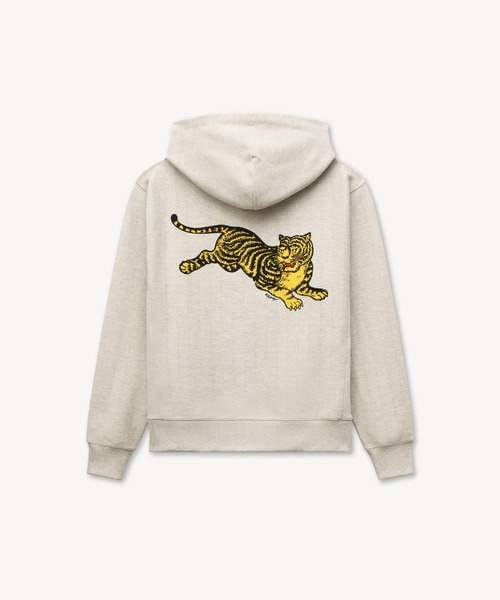 KENZO(ケンゾー)の「93KENZO JUMPING TIGER BACK PLACED CLASSIC ZIP UP HOODIE(パーカー・メンズ・グレー系その他・MEDIUM/X-LARGE)」の3枚目の写真