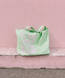 Blanksoup x VisualCollect Love Tote Bag Lightgreen