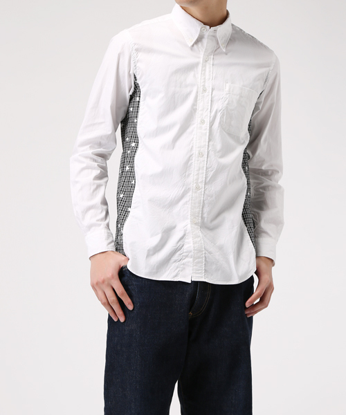 uniform experiment（ユニフォームエクスペリメント）の「BLACK CHECK STAR PANEL B.D SHIRT（シャツ/ブラウス・メンズ・ブラック/ホワイト・3/1/2）」の2枚目の写真