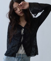 sheer ribbon cardigan / シアーリボンカーディガン