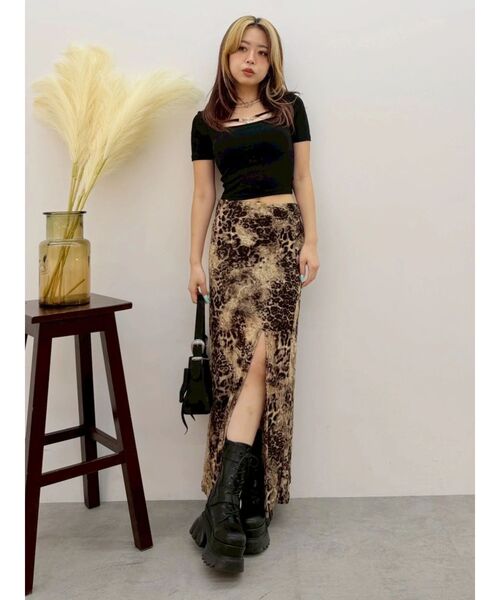 EVRIS（エヴリス）の「チェーンモチーフストラップトップス（Tシャツ/カットソー・レディース・ブラック/レッド/ホワイト・FREE）」の18枚目の写真