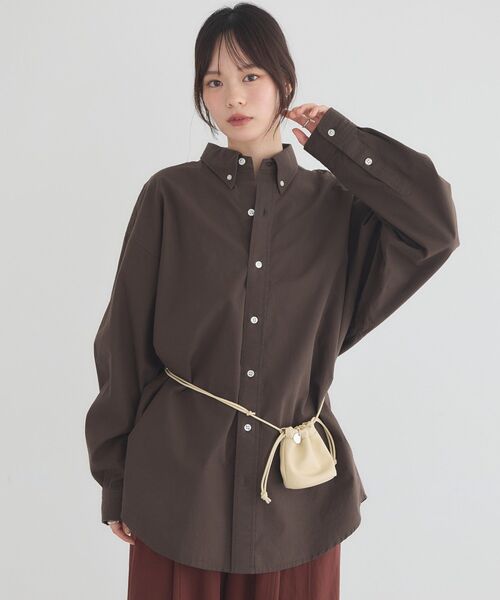 earth music&ecology(アースミュージックアンドエコロジー)の「ダッドシャツ(シャツ/ブラウス・レディース・ブラウン/イエロー系その他2/ブルー系その他6・FREE)」の16枚目の写真