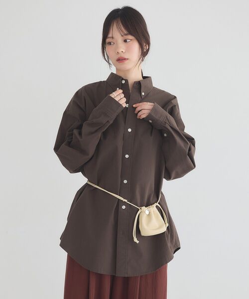 earth music&ecology(アースミュージックアンドエコロジー)の「ダッドシャツ(シャツ/ブラウス・レディース・ブラウン/イエロー系その他2/ブルー系その他6・FREE)」の18枚目の写真