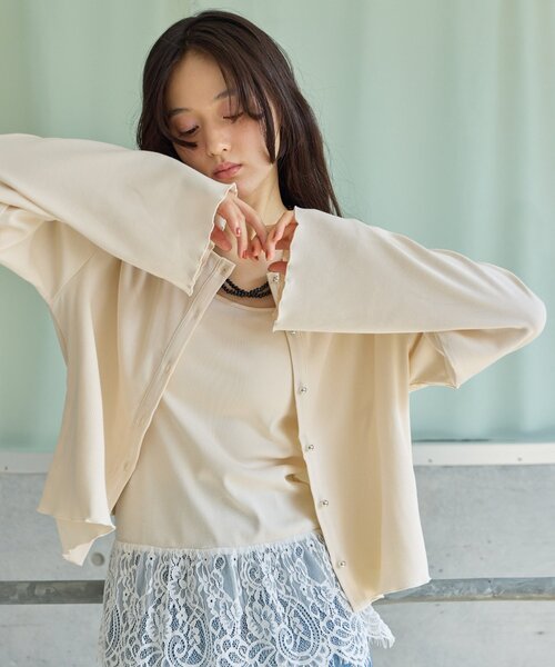DISCOAT(ディスコート)の「【Noka】レースキャミ付アンサンブル《WEB限定》(アンサンブル・レディース・アイボリー/ブラック・FREE)」の17枚目の写真