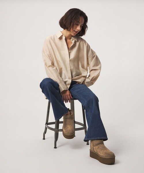 UGG(アグ)の「【国内EXCLUSIVE】<UGG>クラシック ウルトラ ミニ プラットフォーム(ブーツ・レディース・モカ・5/6/7/8)」の4枚目の写真