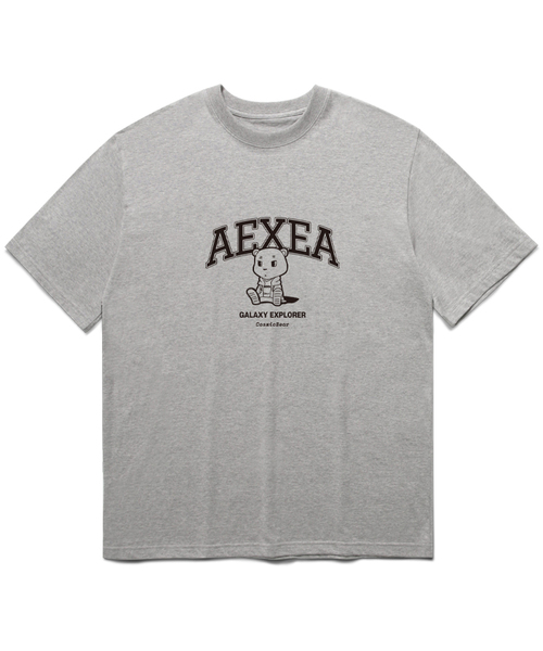 AEXEA(アクシー)の「コズミックベア 半袖Tシャツ F05BRD_ABX11061(Tシャツ/カットソー・メンズ・ブルー/ホワイト/グレー系その他/ブラック・S/XL/L/M)」の1枚目の写真
