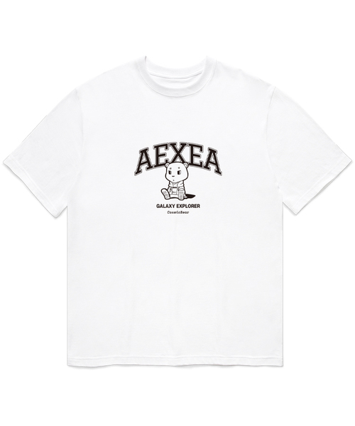AEXEA(アクシー)の「コズミックベア 半袖Tシャツ F05BRD_ABX11061(Tシャツ/カットソー・メンズ・ブルー/ホワイト/グレー系その他/ブラック・S/XL/L/M)」の2枚目の写真