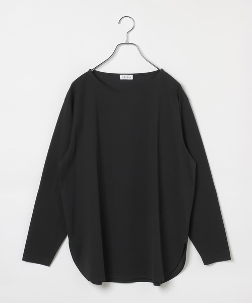 LEPSIM(レプシィム)の「ベーシックラウンドロンT 839444(Tシャツ/カットソー・レディース・ブラック/ライトグレー/オフホワイト・FREE)」の2枚目の写真