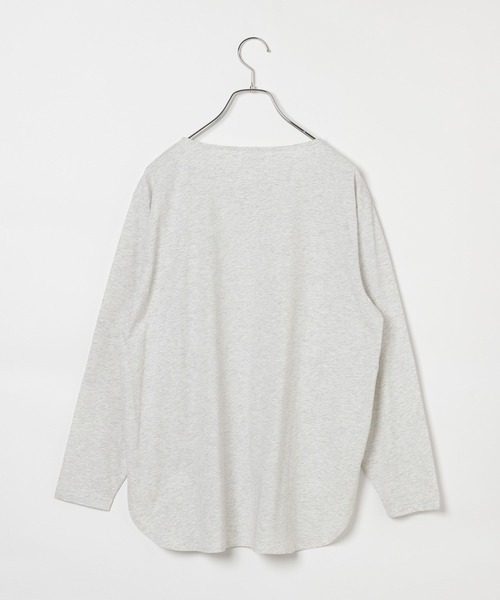LEPSIM(レプシィム)の「ベーシックラウンドロンT 839444(Tシャツ/カットソー・レディース・ブラック/ライトグレー/オフホワイト・FREE)」の4枚目の写真