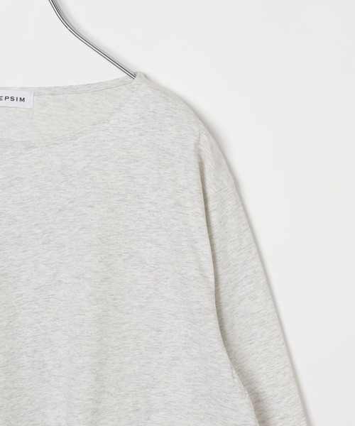 LEPSIM(レプシィム)の「ベーシックラウンドロンT 839444(Tシャツ/カットソー・レディース・ブラック/ライトグレー/オフホワイト・FREE)」の6枚目の写真
