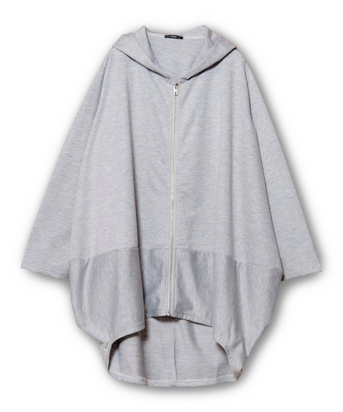 OSMOSIS(オズモーシス)の「コクーンフードパーカ(Tシャツ/カットソー・レディース・ダークグレー/グレー/ブラック・ONE SIZE)」の15枚目の写真