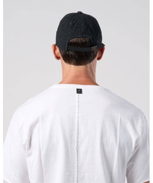 wjk(ダヴルジェイケイ)の「cotton linen herringbone aging B.B.cap(キャップ・メンズ・ネイビー/チャコール/ブラック・FREE)」の12枚目の写真