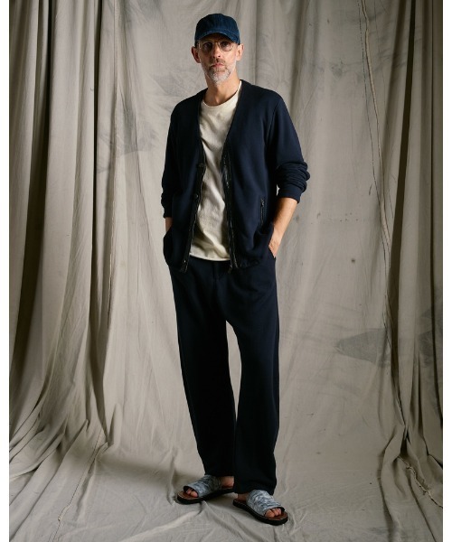 wjk(ダヴルジェイケイ)の「cotton linen herringbone aging B.B.cap(キャップ・メンズ・ネイビー/チャコール/ブラック・FREE)」の18枚目の写真