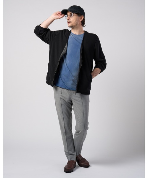 wjk(ダヴルジェイケイ)の「cotton linen herringbone aging B.B.cap(キャップ・メンズ・ネイビー/チャコール/ブラック・FREE)」の20枚目の写真