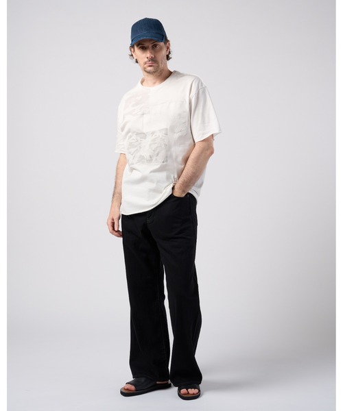 wjk(ダヴルジェイケイ)の「cotton linen herringbone aging B.B.cap(キャップ・メンズ・ネイビー/チャコール/ブラック・FREE)」の22枚目の写真