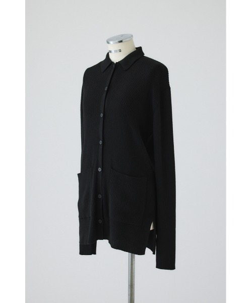 RIM.ARK(リムアーク)の「Medium length knit CD(ミディアム レングス ニット カーディガン)(カーディガン/ボレロ・レディース・ダークグリーン/ブラック/ライトブラウン/グレー・FREE)」の5枚目の写真