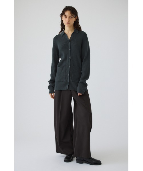 RIM.ARK(リムアーク)の「Medium length knit CD(ミディアム レングス ニット カーディガン)(カーディガン/ボレロ・レディース・ダークグリーン/ブラック/ライトブラウン/グレー・FREE)」の20枚目の写真