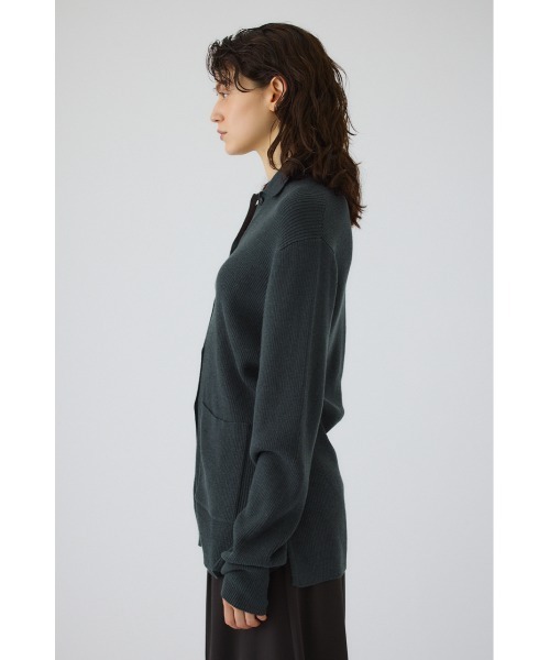 RIM.ARK(リムアーク)の「Medium length knit CD(ミディアム レングス ニット カーディガン)(カーディガン/ボレロ・レディース・ダークグリーン/ブラック/ライトブラウン/グレー・FREE)」の22枚目の写真
