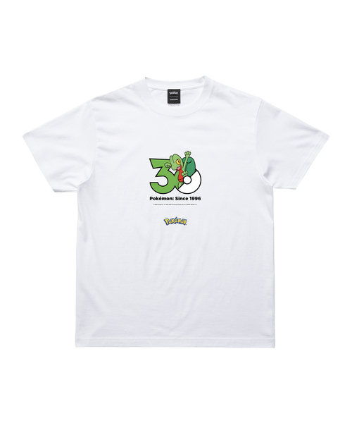 ZOZOSPOT(ゾゾスポット)の「Pokemon 30th Anniversary 1025 T-shirt 「キモリ」(Tシャツ/カットソー・レディース・ホワイト・SMALL/MEDIUM/LARGE/X-LARGE/XX-LARGE/XXX-LARGE/100cm/110cm/120cm/130cm/140cm/150cm/160cm)」の1枚目の写真