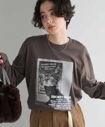 GOOD ROCK SPEED/グッドロックスピード Animal Monotone PhotoロンT/プリントTシャツ