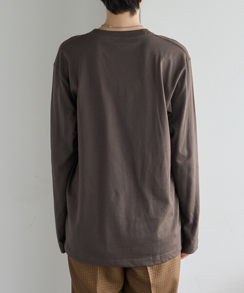 GOOD ROCK SPEED(グッドロックスピード)の「GOOD ROCK SPEED/グッドロックスピード Animal Monotone PhotoロンT/プリントTシャツ(Tシャツ/カットソー・レディース・ライトグレー/ネイビー/ホワイト/オフホワイト/チャコールグレー・フリ-)」の12枚目の写真