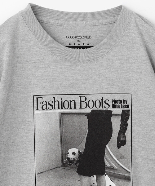 GOOD ROCK SPEED(グッドロックスピード)の「GOOD ROCK SPEED/グッドロックスピード Animal Monotone PhotoロンT/プリントTシャツ(Tシャツ/カットソー・レディース・ライトグレー/ネイビー/ホワイト/オフホワイト/チャコールグレー・フリ-)」の15枚目の写真