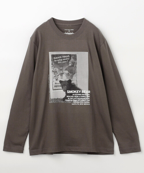 GOOD ROCK SPEED(グッドロックスピード)の「GOOD ROCK SPEED/グッドロックスピード Animal Monotone PhotoロンT/プリントTシャツ(Tシャツ/カットソー・レディース・ライトグレー/ネイビー/ホワイト/オフホワイト/チャコールグレー・フリ-)」の20枚目の写真
