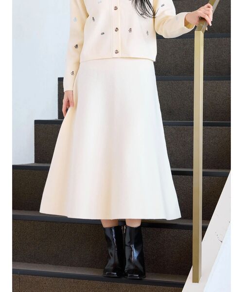 TONAL(トーナル)の「【POLOBCS】ニットフレアスカート(スカート・レディース・ネイビー/レッド/オフホワイト・MEDIUM)」の6枚目の写真