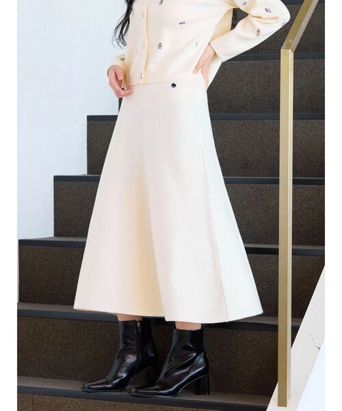 TONAL(トーナル)の「【POLOBCS】ニットフレアスカート(スカート・レディース・ネイビー/レッド/オフホワイト・MEDIUM)」の7枚目の写真