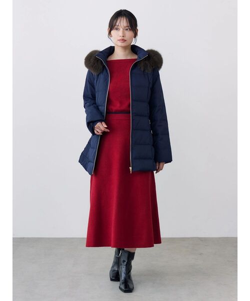 TONAL(トーナル)の「【POLOBCS】ニットフレアスカート(スカート・レディース・ネイビー/レッド/オフホワイト・MEDIUM)」の18枚目の写真
