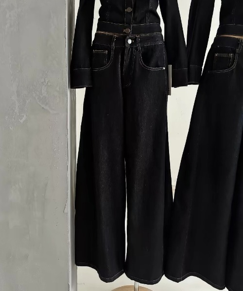 CELENA BEATS(セレナビーツ)の「オフショルダーデニムセットアップ(セットアップ・レディース・ブラック・S/L/M)」の15枚目の写真