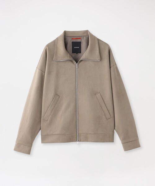 LOVELESS(ラブレス)の「スウェードライクスタンドカラーブルゾン(ブルゾン・メンズ・ベージュ系その他/ネイビー/ブラック・L/M)」の4枚目の写真