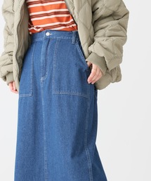 デニムナロースカート