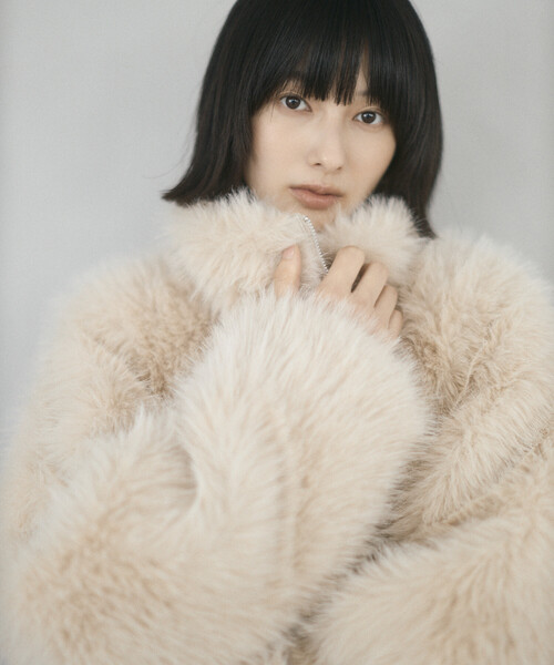 Firsthand（ファーストハンド）の「限定展開 Firsthand/ファーストハンド エコファー コクーンジャケット（その他アウター・レディース・その他1/ベージュ・FREE）」の7枚目の写真