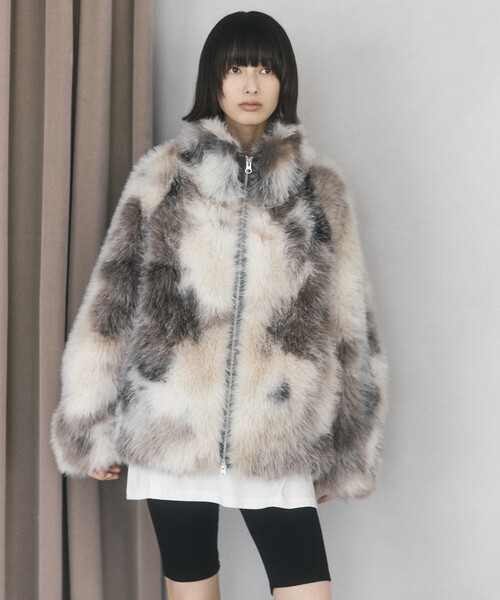 Firsthand（ファーストハンド）の「限定展開 Firsthand/ファーストハンド エコファー コクーンジャケット（その他アウター・レディース・その他1/ベージュ・FREE）」の13枚目の写真