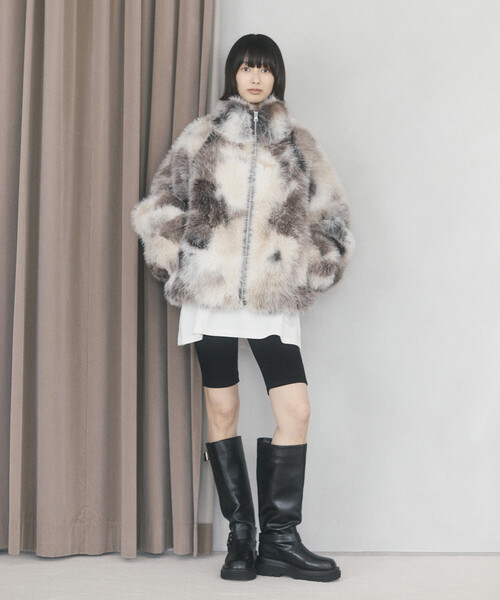 Firsthand（ファーストハンド）の「限定展開 Firsthand/ファーストハンド エコファー コクーンジャケット（その他アウター・レディース・その他1/ベージュ・FREE）」の18枚目の写真