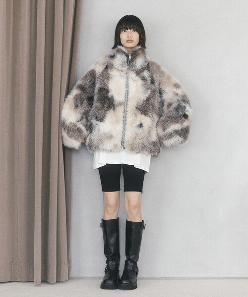 Firsthand（ファーストハンド）の「限定展開 Firsthand/ファーストハンド エコファー コクーンジャケット（その他アウター・レディース・その他1/ベージュ・FREE）」の22枚目の写真