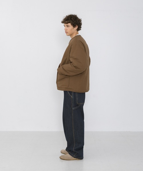 ARMY TWILL(アーミーツイル)の「『別注』ARMY TWILL×Sonny Label REVERSIBLE JACKET(ノーカラージャケット・メンズ・ブラック/カーキ/ブラウン・MEDIUM/SMALL/LARGE)」の10枚目の写真