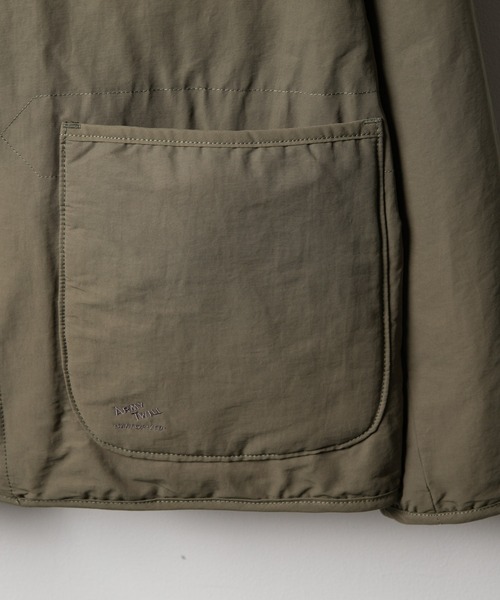 ARMY TWILL(アーミーツイル)の「『別注』ARMY TWILL×Sonny Label REVERSIBLE JACKET(ノーカラージャケット・メンズ・ブラック/カーキ/ブラウン・MEDIUM/SMALL/LARGE)」の14枚目の写真