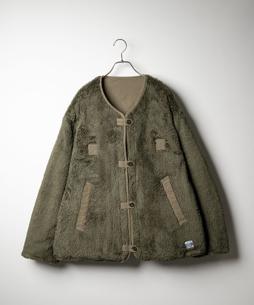 ARMY TWILL(アーミーツイル)の「『別注』ARMY TWILL×Sonny Label REVERSIBLE JACKET(ノーカラージャケット・メンズ・ブラック/カーキ/ブラウン・MEDIUM/SMALL/LARGE)」の16枚目の写真