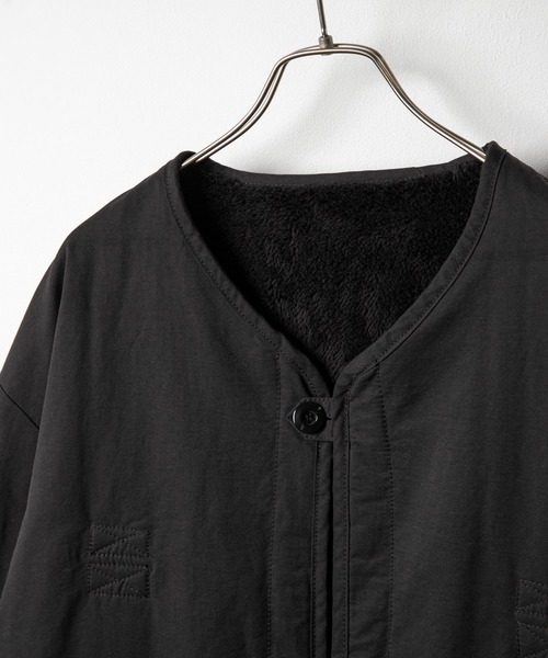 ARMY TWILL(アーミーツイル)の「『別注』ARMY TWILL×Sonny Label REVERSIBLE JACKET(ノーカラージャケット・メンズ・ブラック/カーキ/ブラウン・MEDIUM/SMALL/LARGE)」の20枚目の写真