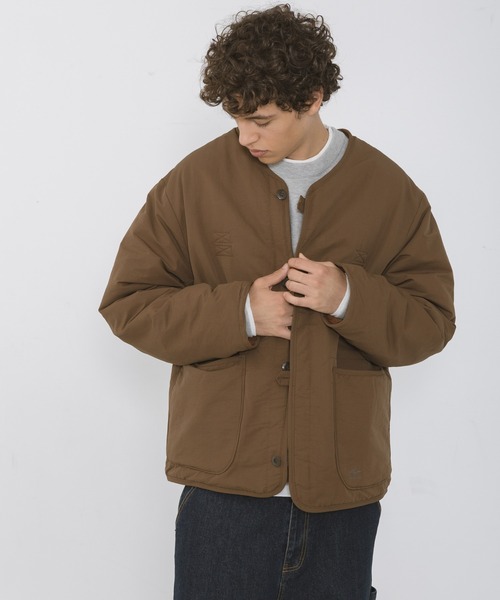 ARMY TWILL(アーミーツイル)の「『別注』ARMY TWILL×Sonny Label REVERSIBLE JACKET(ノーカラージャケット・メンズ・ブラック/カーキ/ブラウン・MEDIUM/SMALL/LARGE)」の5枚目の写真