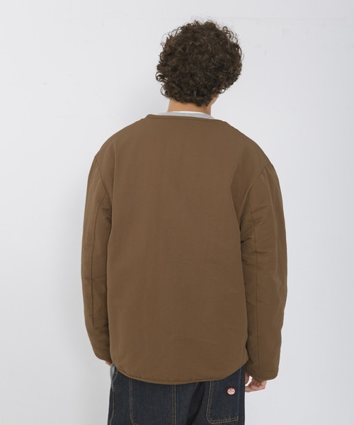 ARMY TWILL(アーミーツイル)の「『別注』ARMY TWILL×Sonny Label REVERSIBLE JACKET(ノーカラージャケット・メンズ・ブラック/カーキ/ブラウン・MEDIUM/SMALL/LARGE)」の6枚目の写真